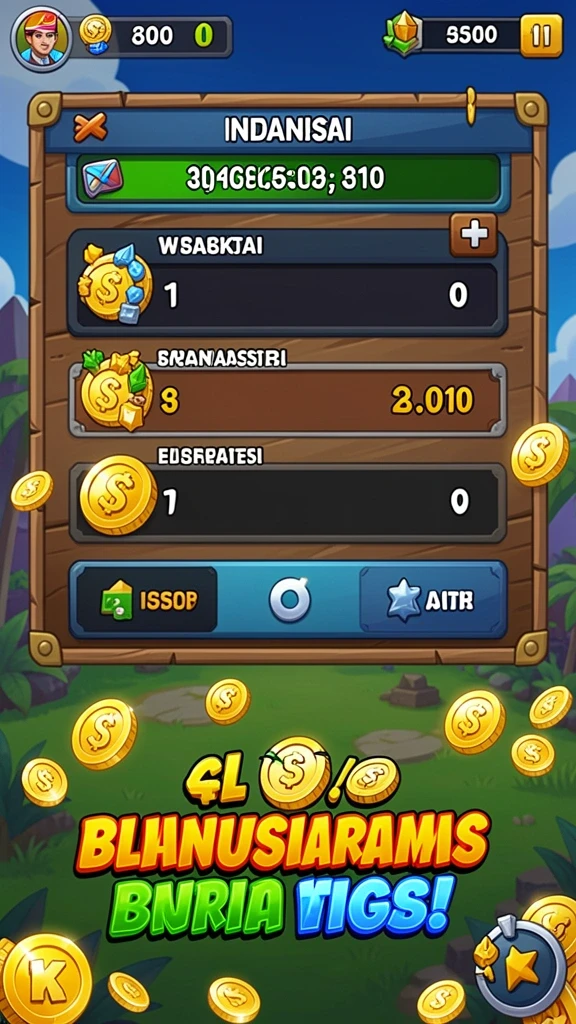 k3k3 - Screenshot aplikasi K3K3 menunjukkan fitur upgrade karakter yang menarik.