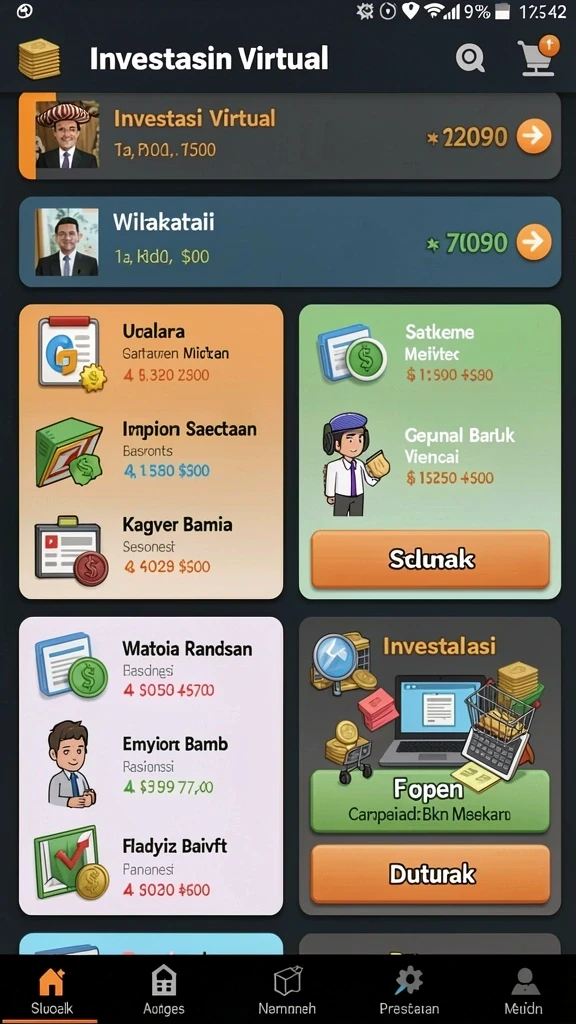 rajacuan - Tampilan antarmuka pengguna yang intuitif dan menarik.